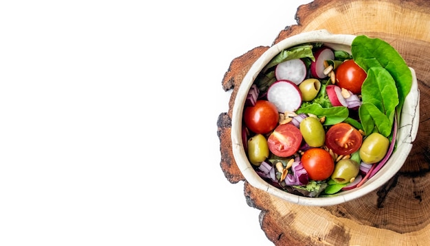 Čerstvá pripravená misa pripravená na stolovanie